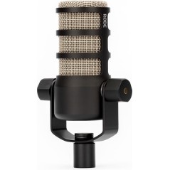 RDE PodMic Microphone -57dBVPascal Cardioid Black/Silver | Superior Sound Quality for Podcasts & Streaming